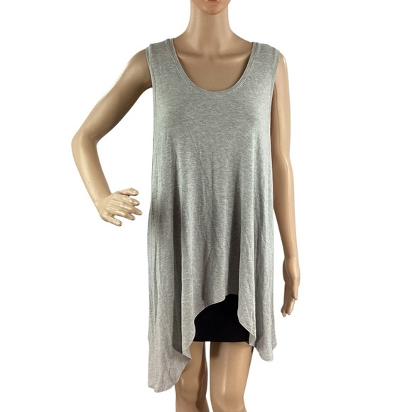 Eileen Fisher Gray Viscose Swing Tunic Tank Top Medium - Picture 1 of 7